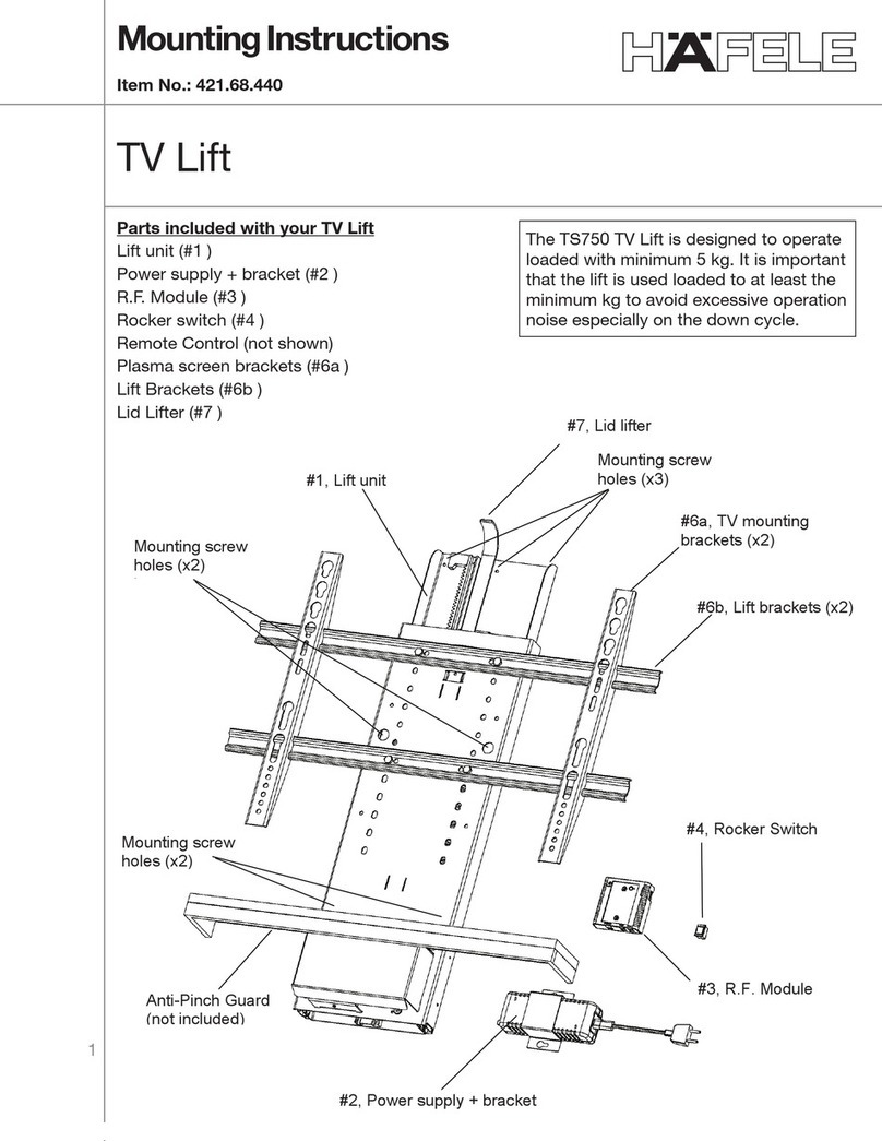 Hafele 421.68.440 Mounting instructions