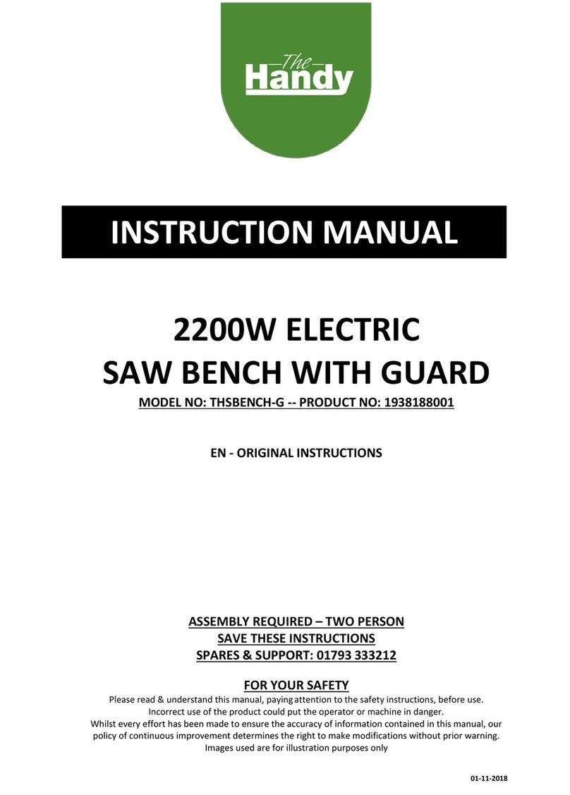 The Handy THSBENCH-G instruction manual