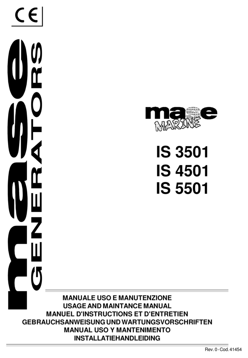 Mase IS3501 Usage and maintenance manual