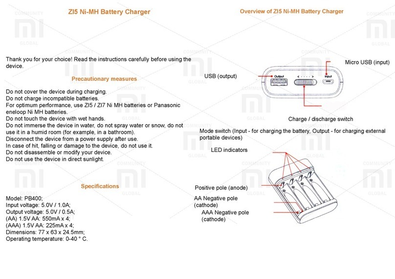 Xiaomi PB400 instructions