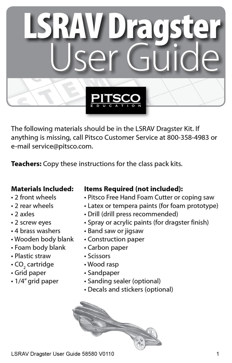 pitsco LSRAV Dragster Kit user guide pitsco LSRAV Dragster Kit user guide
