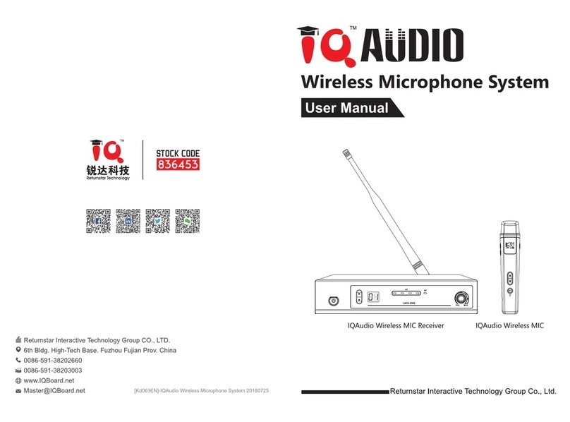 Returnstar Interactive Tech IQAudio User manual