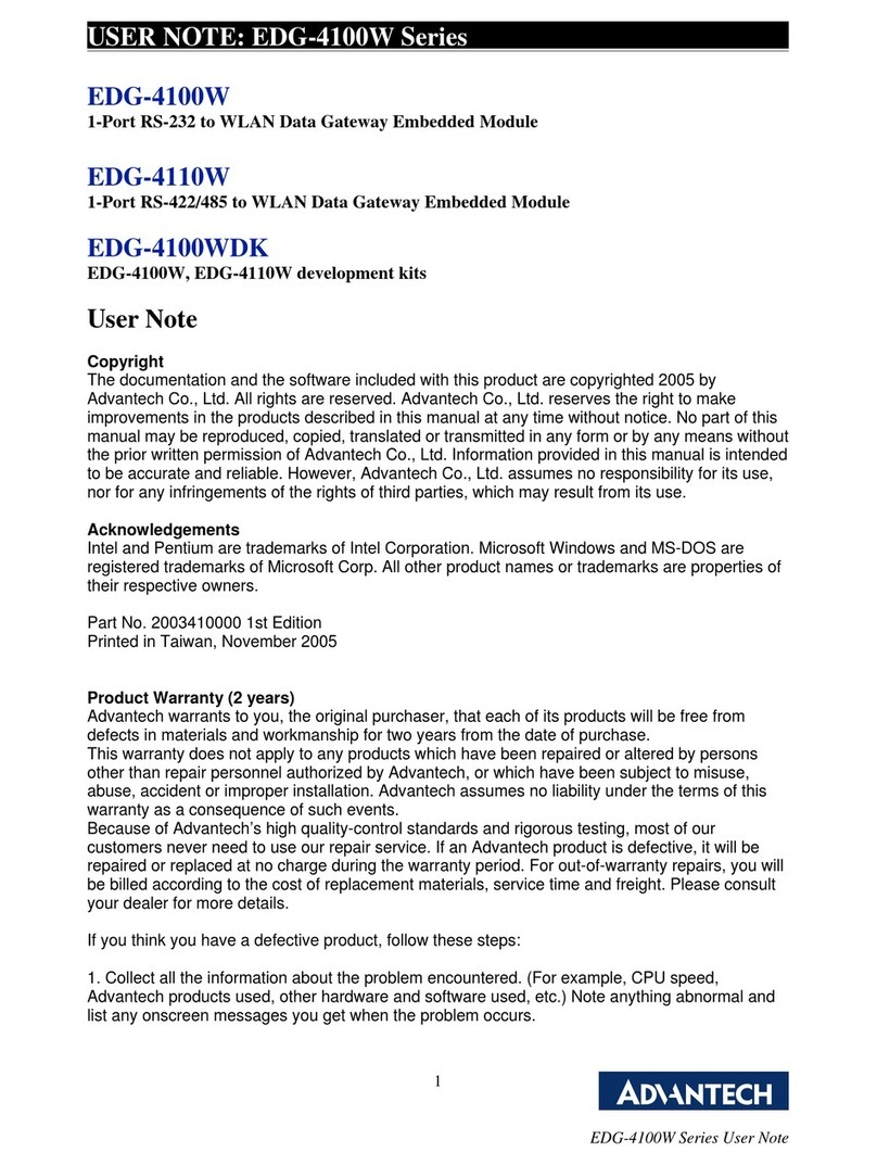 Advantech EDG-4100 Series User Note