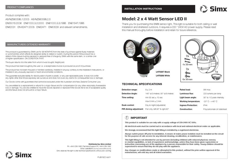 SImx LHT0268 installation instructions