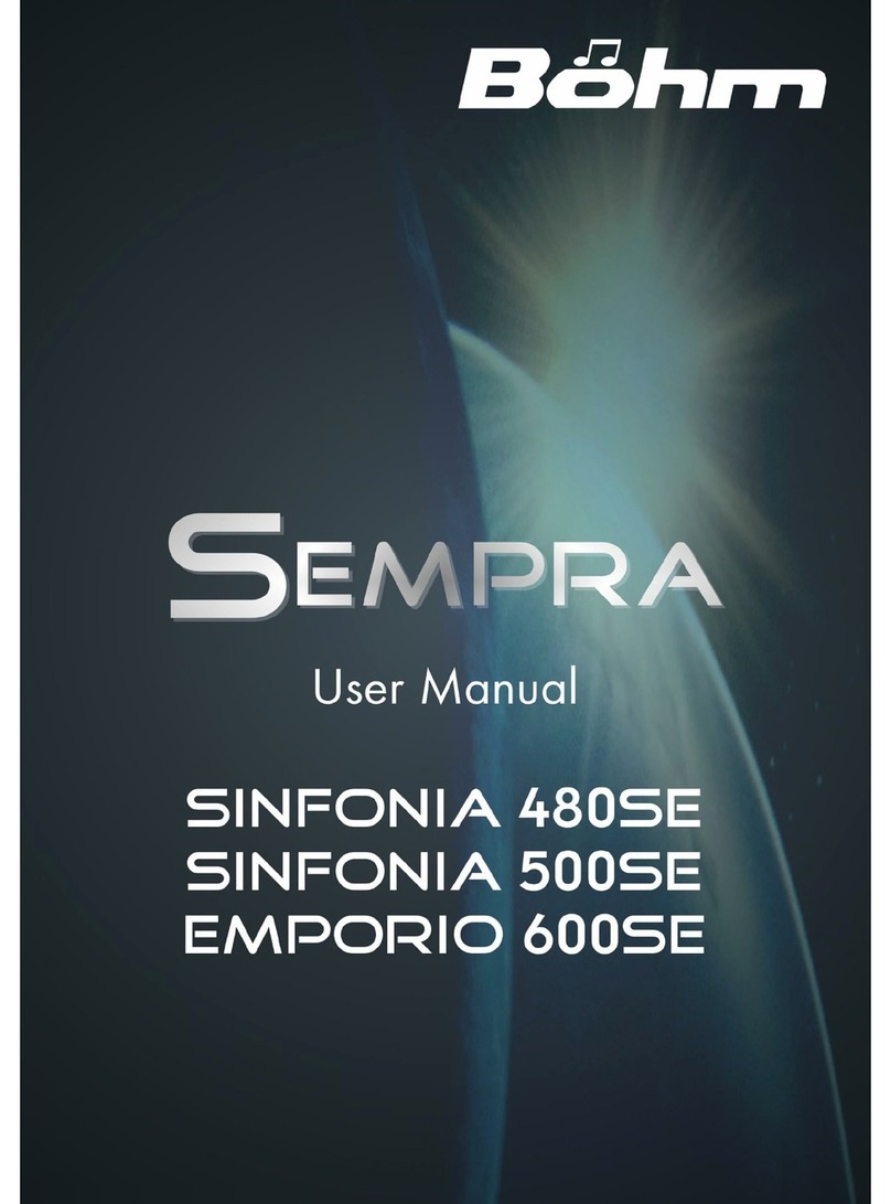 bohm Sempra owner's manual