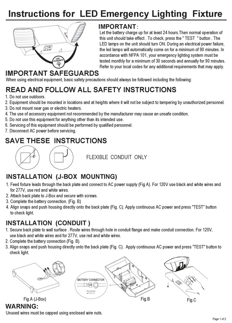 e-conolight E-XML1RCW User manual