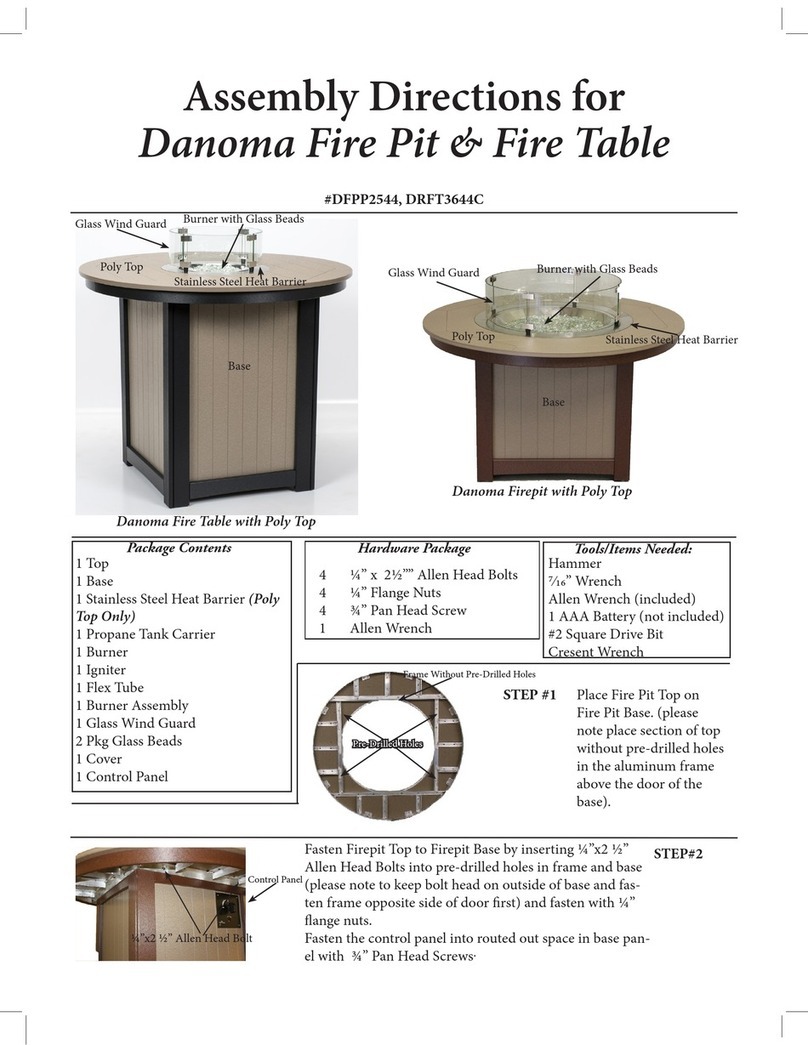 Danoma DRFT3644C Assembly Directions Danoma DRFT3644C Assembly Directions