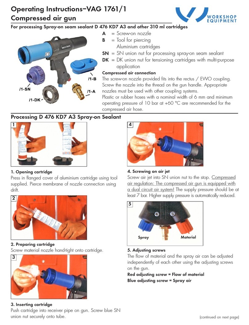Workshop VAG 1761/1 User manual