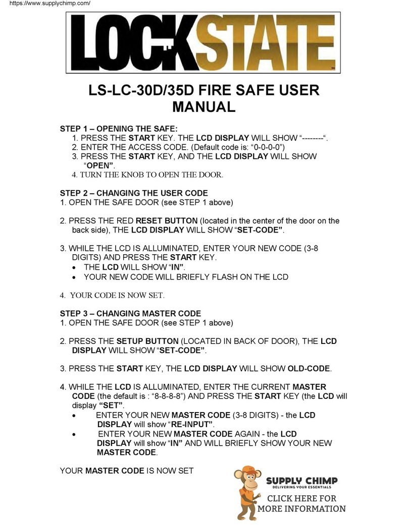LockState LS-LC-30D user manual