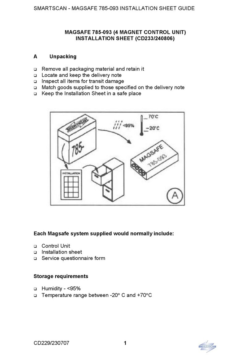 SMART-SCAN MAGSAFE 785-093 Installation Sheet Guide
