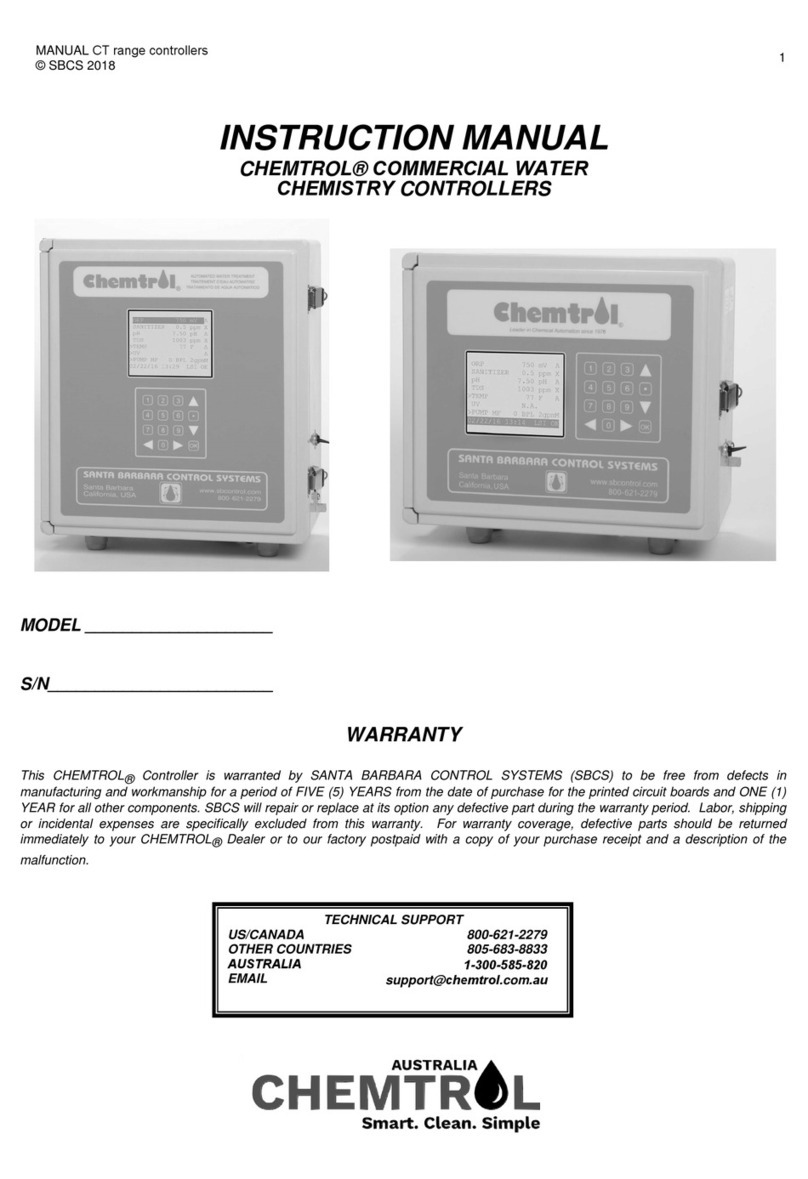 SBCS CHEMTROL CT110 instruction manual