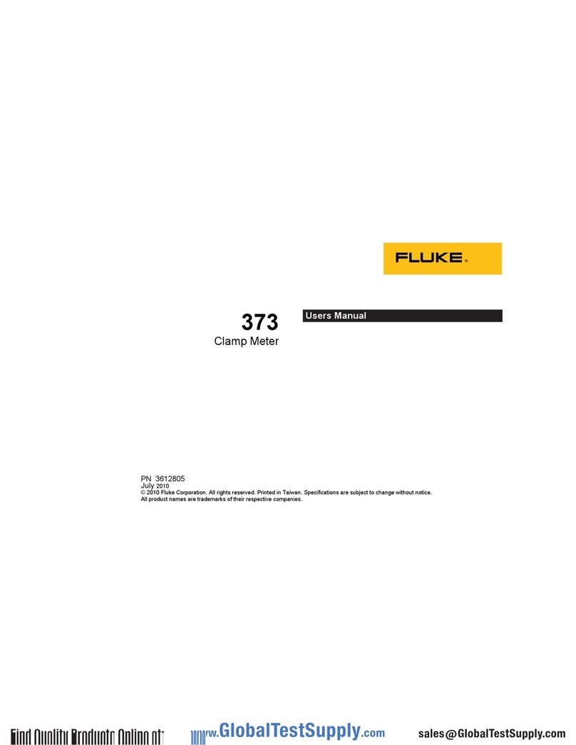 Fluke 373 User manual