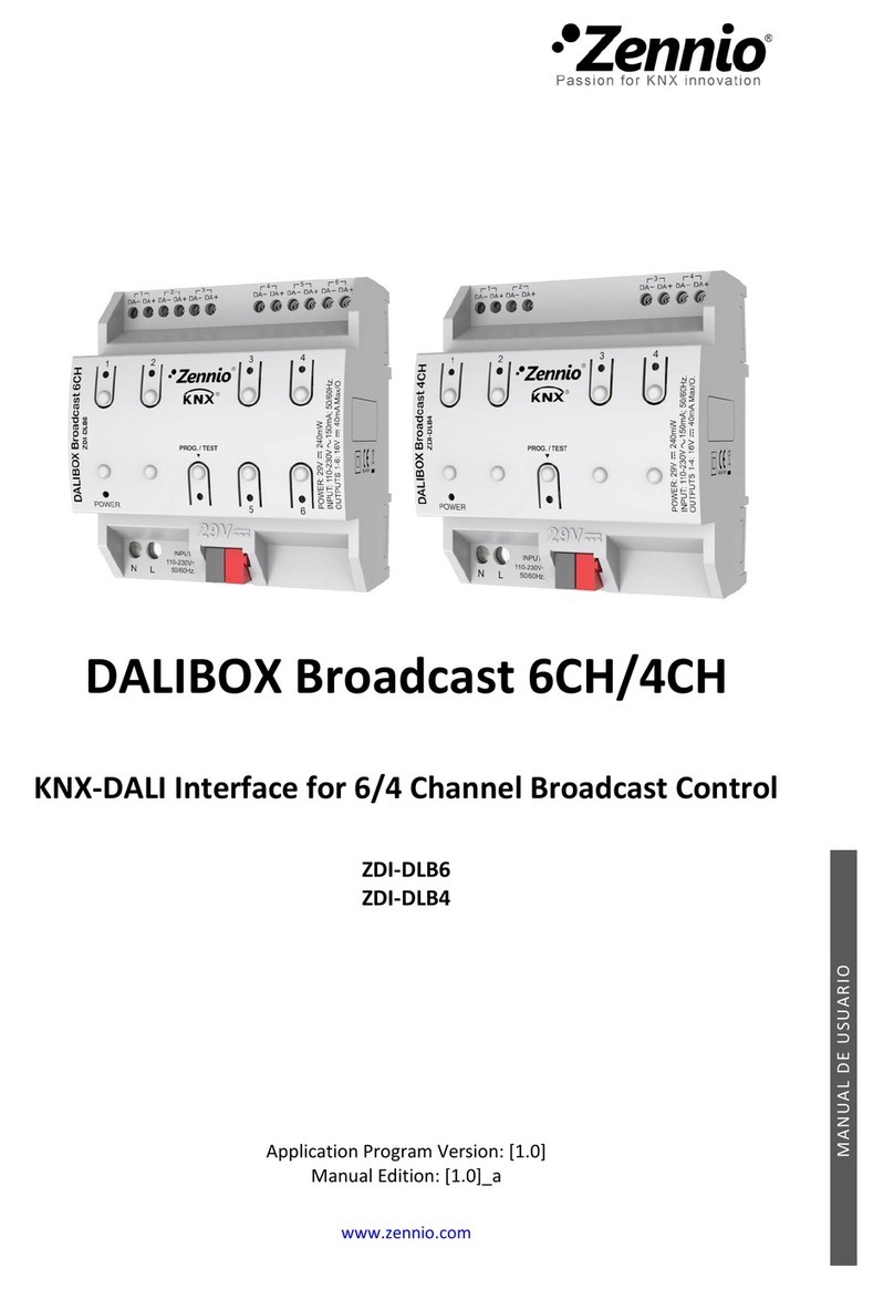 Zennio DALIBOX ZDI-DLB6 User manual Zennio DALIBOX ZDI-DLB6 User manual