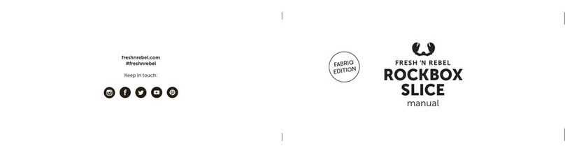 Fresh 'N Rebel ROCKBOX SLICE Fabriq Edition User manual