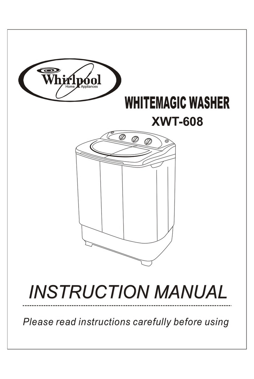 Whirlpool XWT-608 User manual