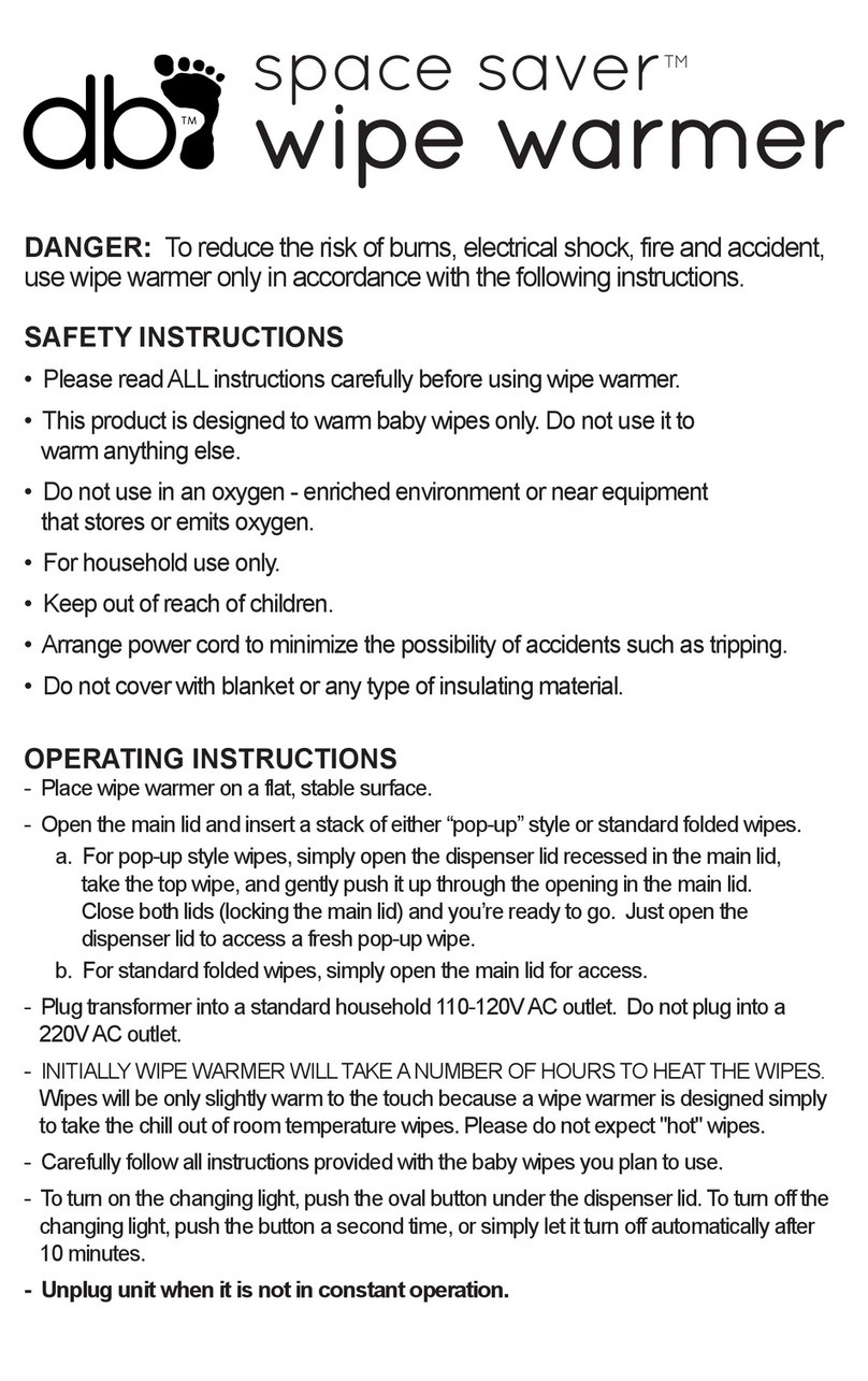 Dex space saver wipe warmer operating instructions