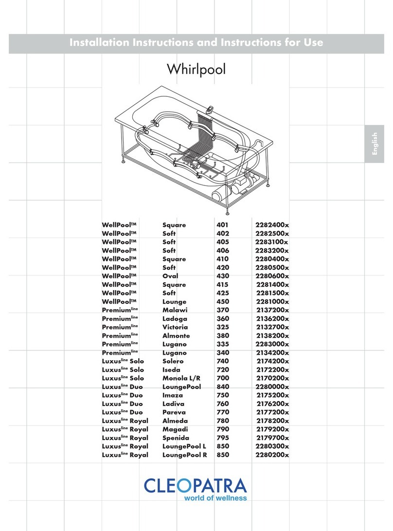CLEOPATRA WellPool Square 401 Installation instructions and instructions for use CLEOPATRA WellPool Square 401 Installation instructions and instructions for use