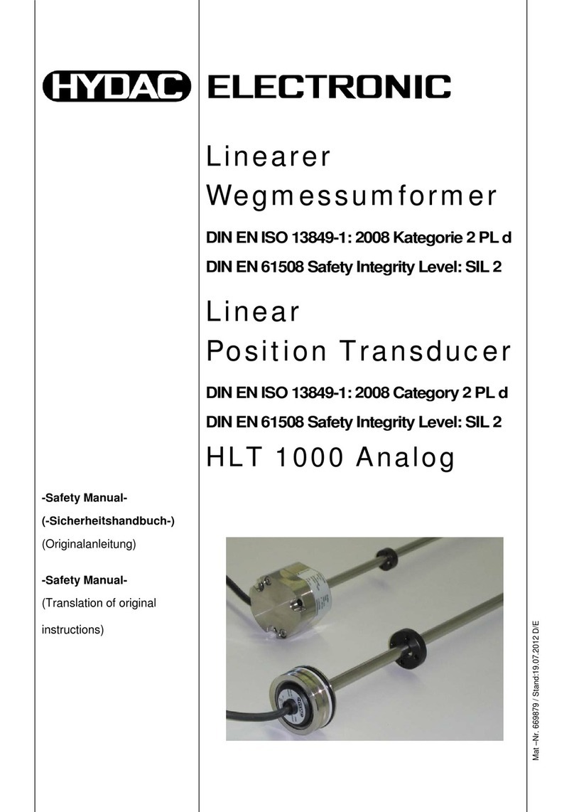 Hydac HLT 1000 Analog Safety manual