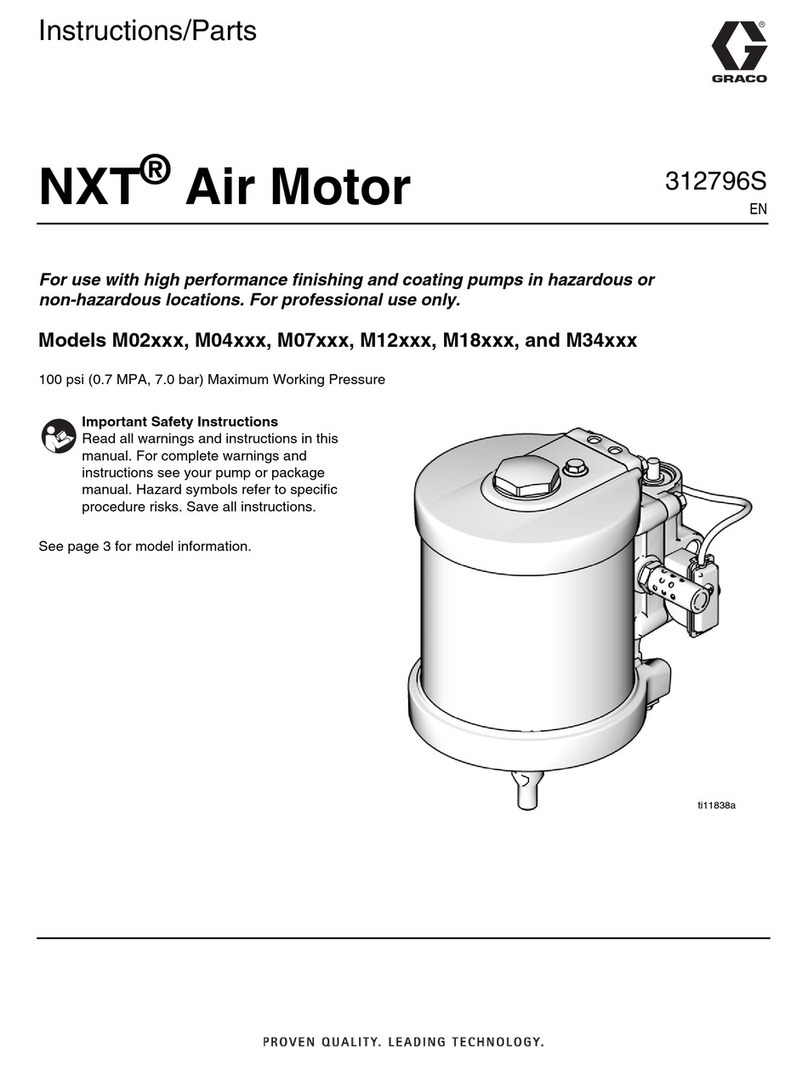 Graco NXT Air Motor M02LN0 Instructions and parts