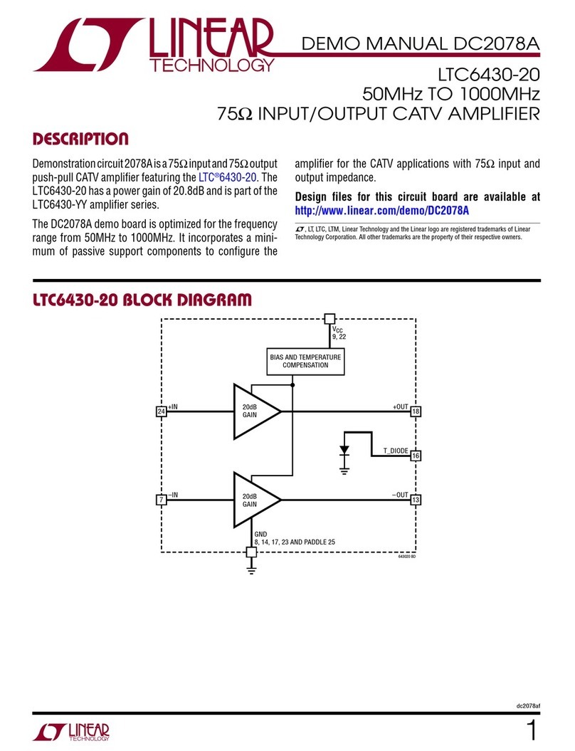 Linear Technology LTC6430-20 Quick setup guide