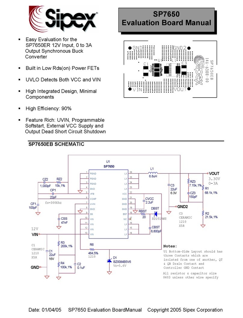 Sipex SP7650 User manual