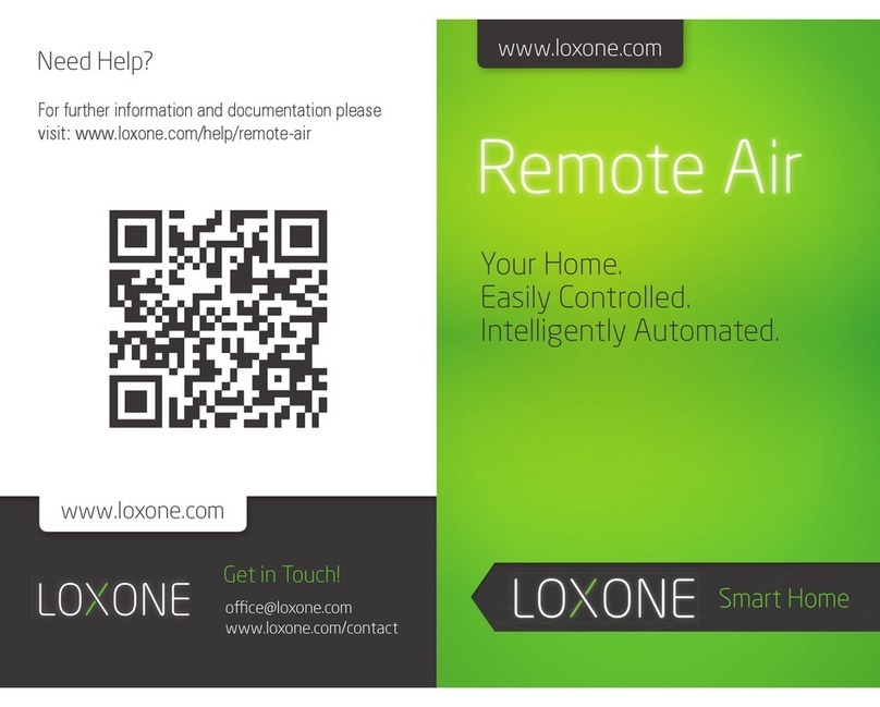 LOXONE Remote Air user manual