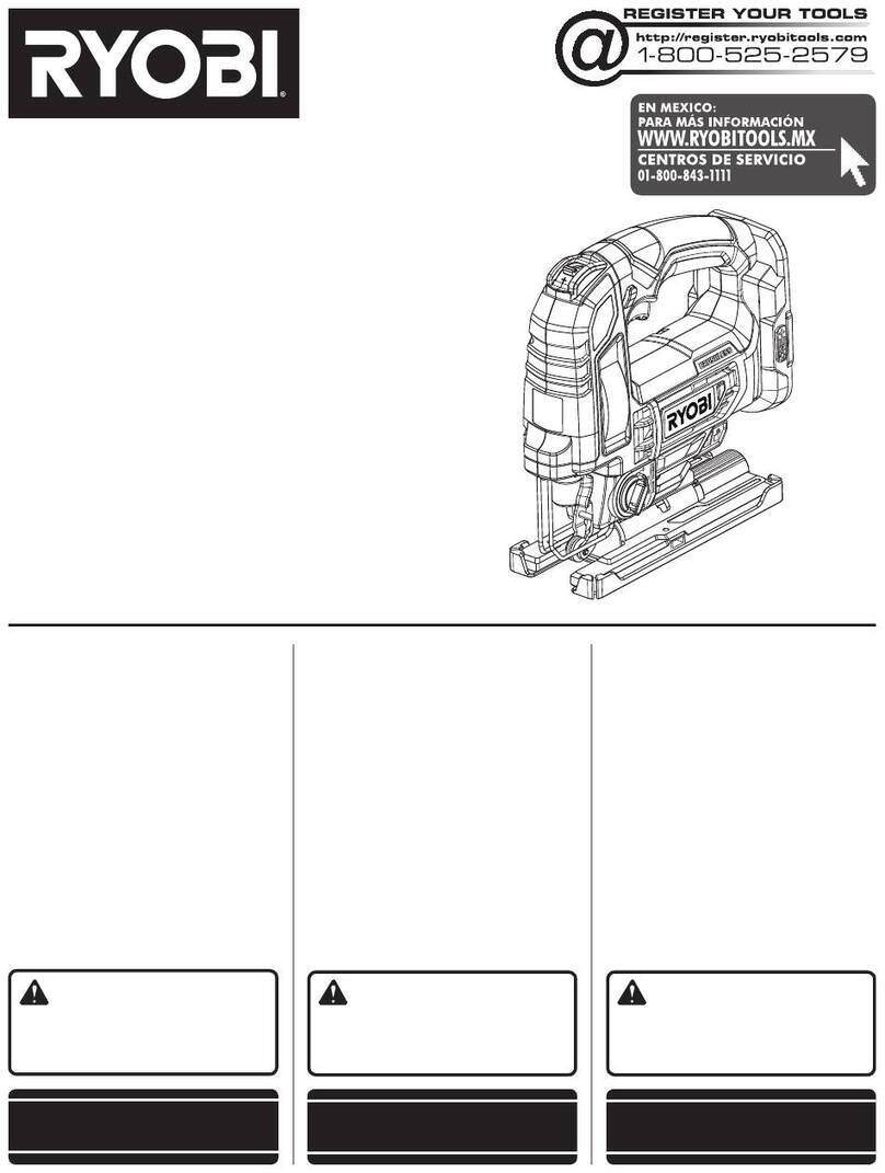 Ryobi P524 User manual Ryobi P524 User manual