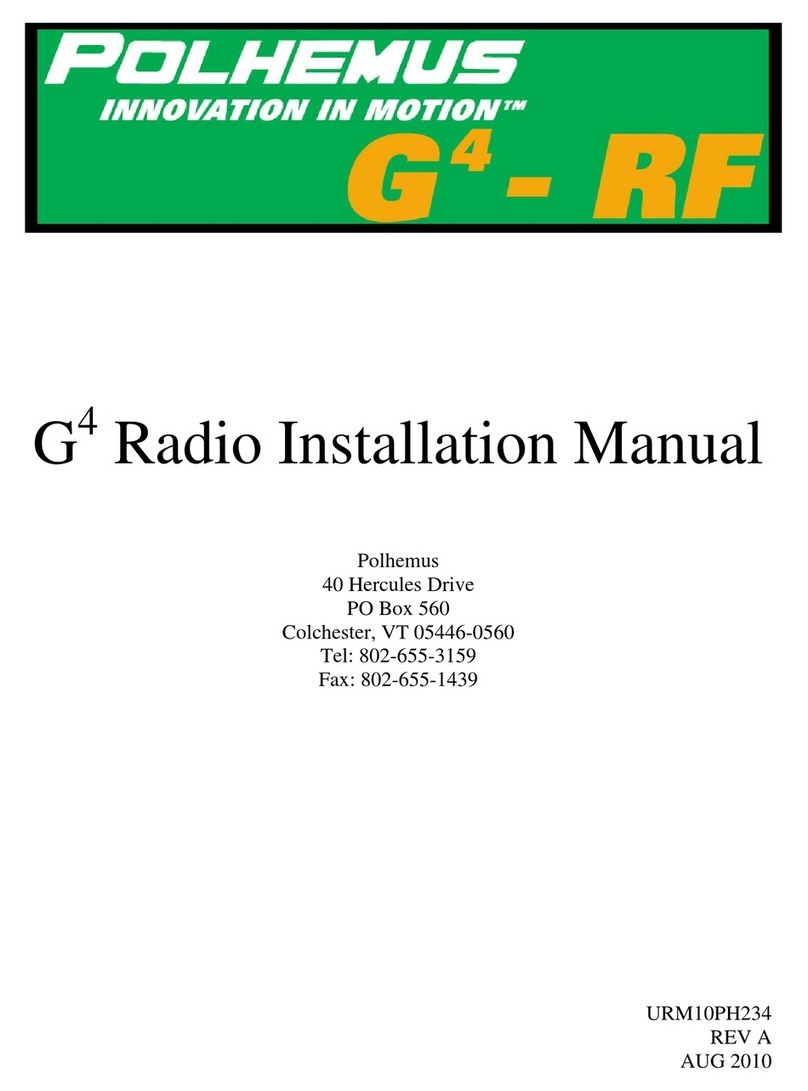 Polhemus G4 Radio installation manual