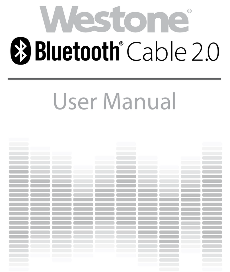 Westone Bluetooth Cable 2.0 user manual