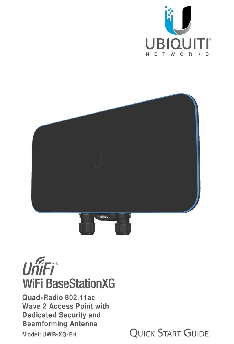 Ubiquiti UniFi WiFi BaseStationXG UWB-XG-BK quick start guide Ubiquiti UniFi WiFi BaseStationXG UWB-XG-BK quick start guide