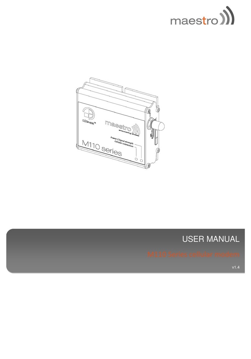 Maestro M110 Series user manual