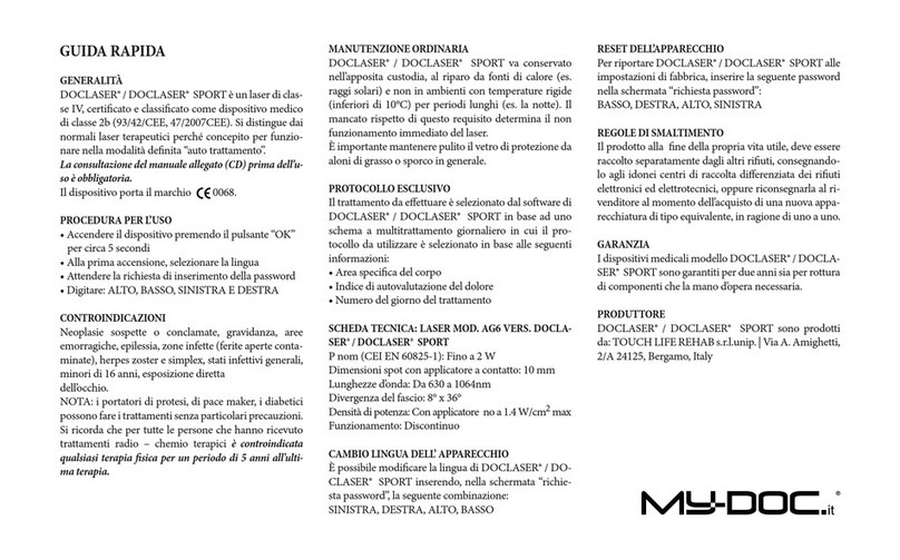 My-Doc DocLaser Sport User manual