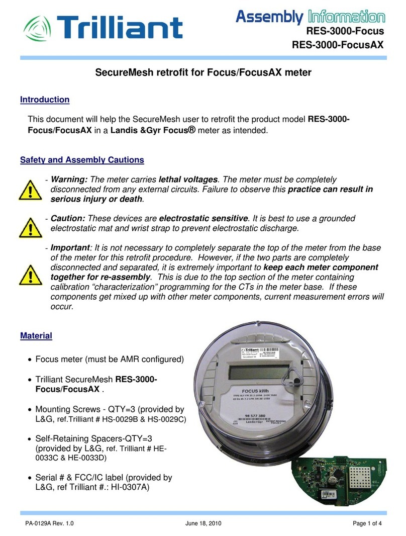 Trilliant SecureMesh RES-3000-Focus Assembly information