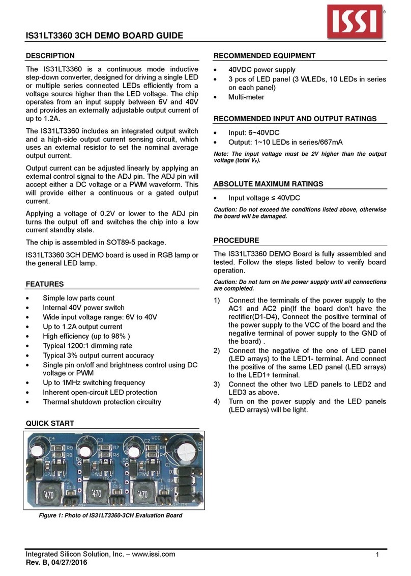 ISSI IS31LT3360 User manual