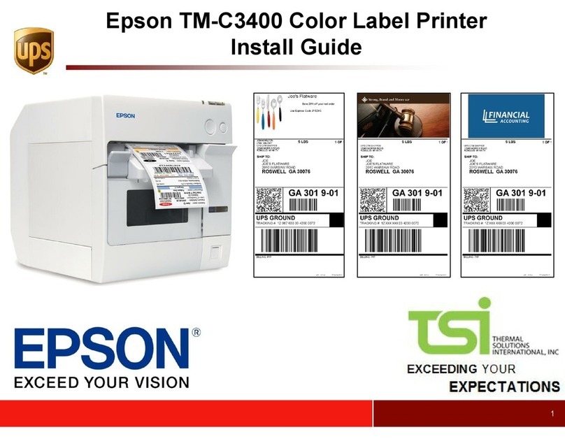 Epson SecurColor TM-C3400 User manual