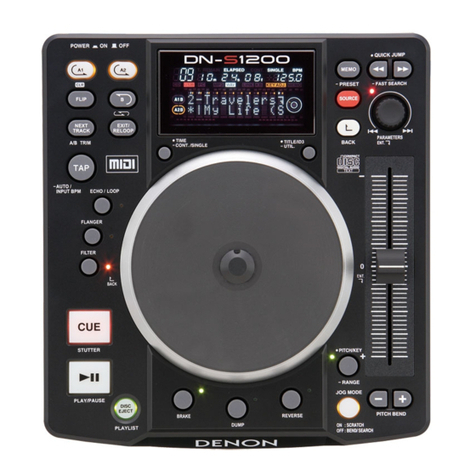 Denon DNS1200 - USB DJ CD Player Service manual