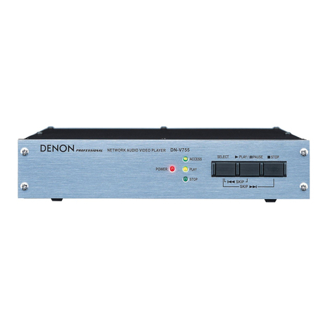 Denon Professional DN-V750 User manual