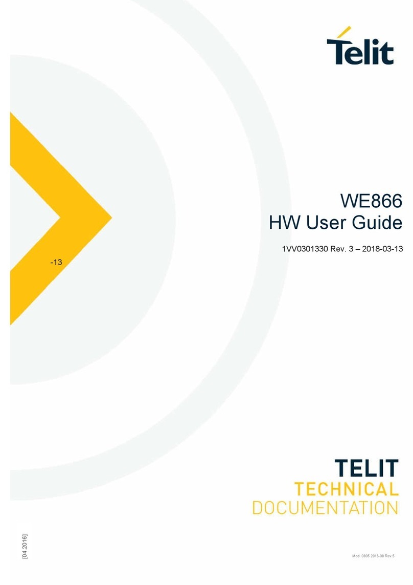 Telit Wireless Solutions WE866 HW User Guide