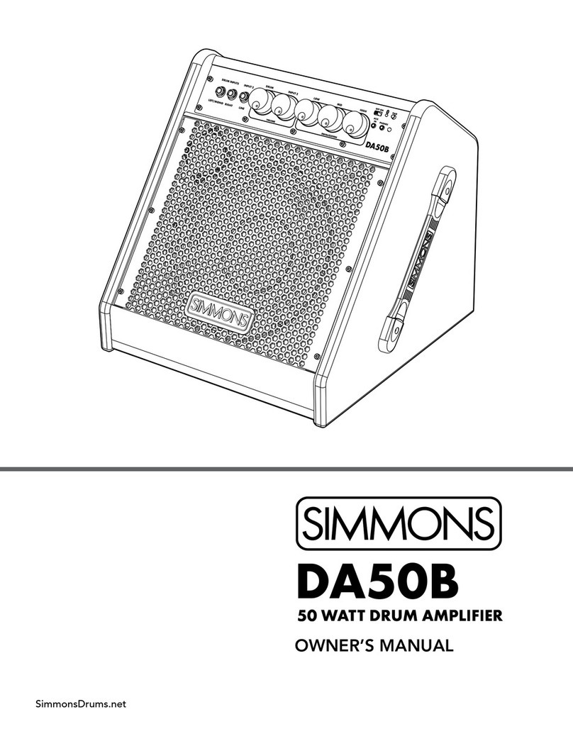 Simmons DA50B owner's manual