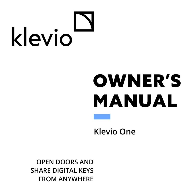 Klevio One owner's manual