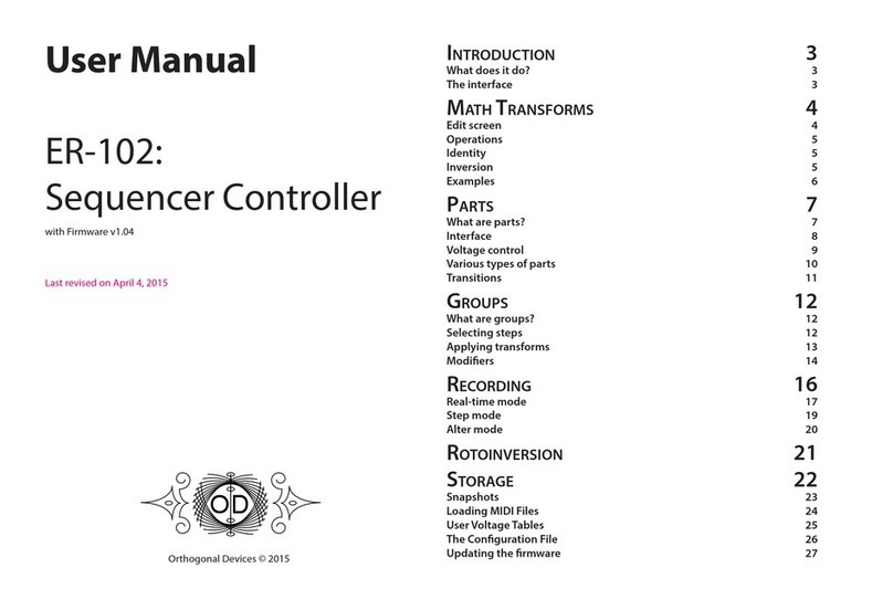 Orthogonal Devices ER-102 user manual