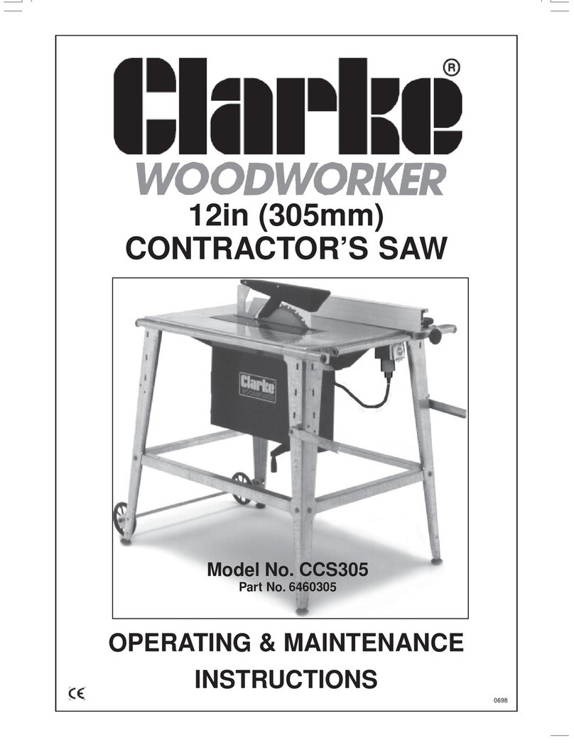 Clarke CCS305 Installation and operation manual