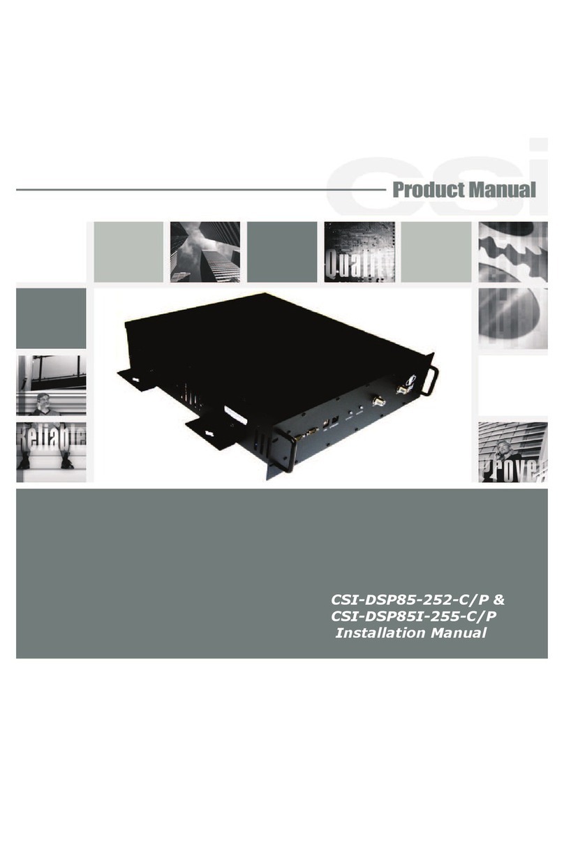 Westell CSI-DSP85-252-P installation manual