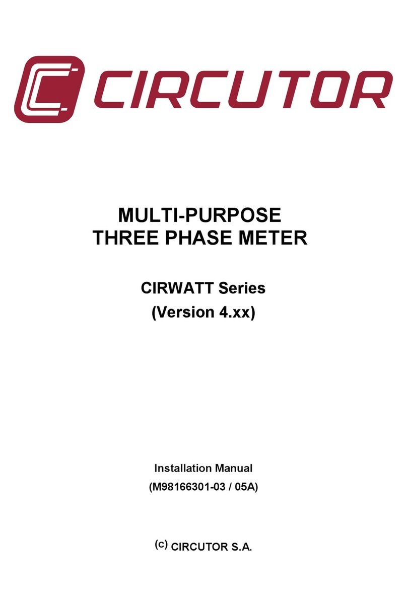 Circutor CIRWATT Series User manual