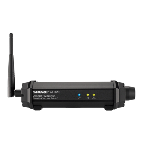 Shure AXT610 ShowLink user manual