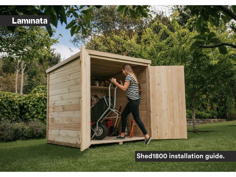 Laminata Shed1800 installation guide