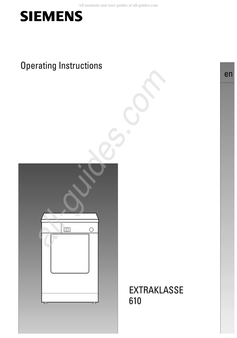 Siemens EXTRAKLASSE 610 User manual