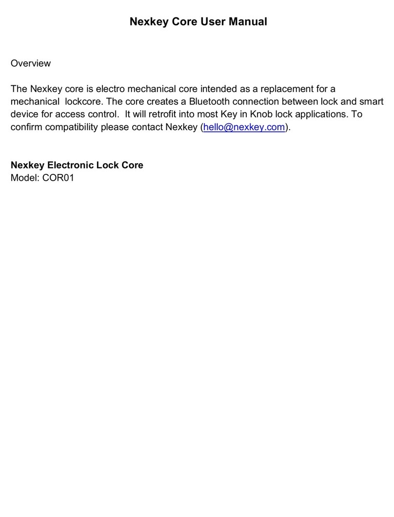 Nexkey COR01 user manual