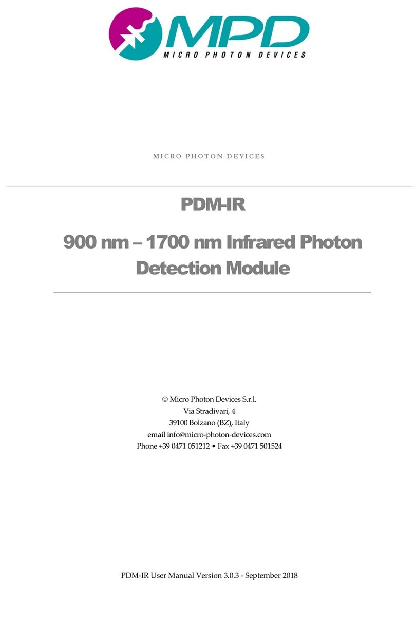 MPD Technologies PDM-IR user manual