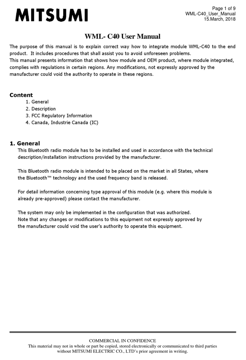 Mitsumi WML-C40 User manual